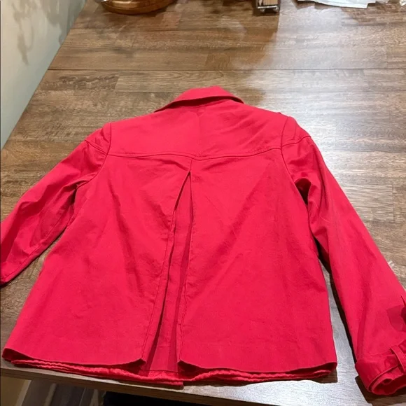 Milly of New York Jacket Women’s size 6 Red Spring jacket lightweight lined. - Picture 5 of 10